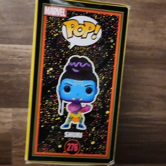 FUNKO Pop! Marvel Black Panther Shuri #276 Target Black Light Rare Vinyl Figure. - Picture 4 of 8